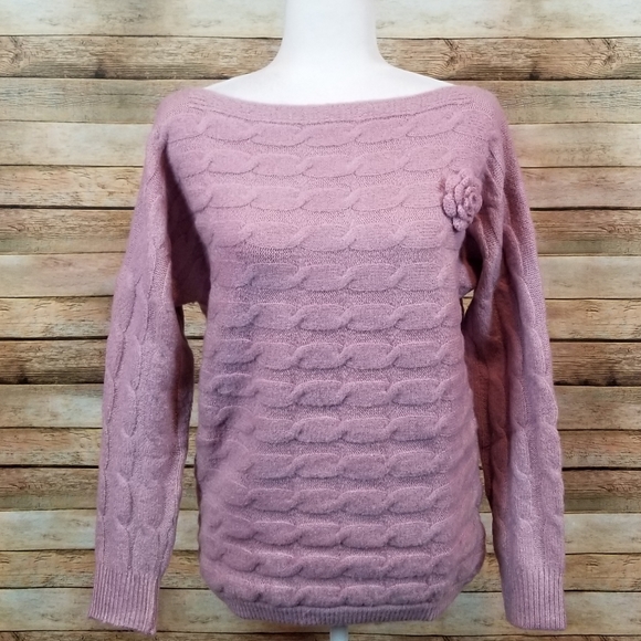 PRICE FIRM LAST ONE NEW Boho Chic Off The Shoulder Sweater - Picture 2 of 3